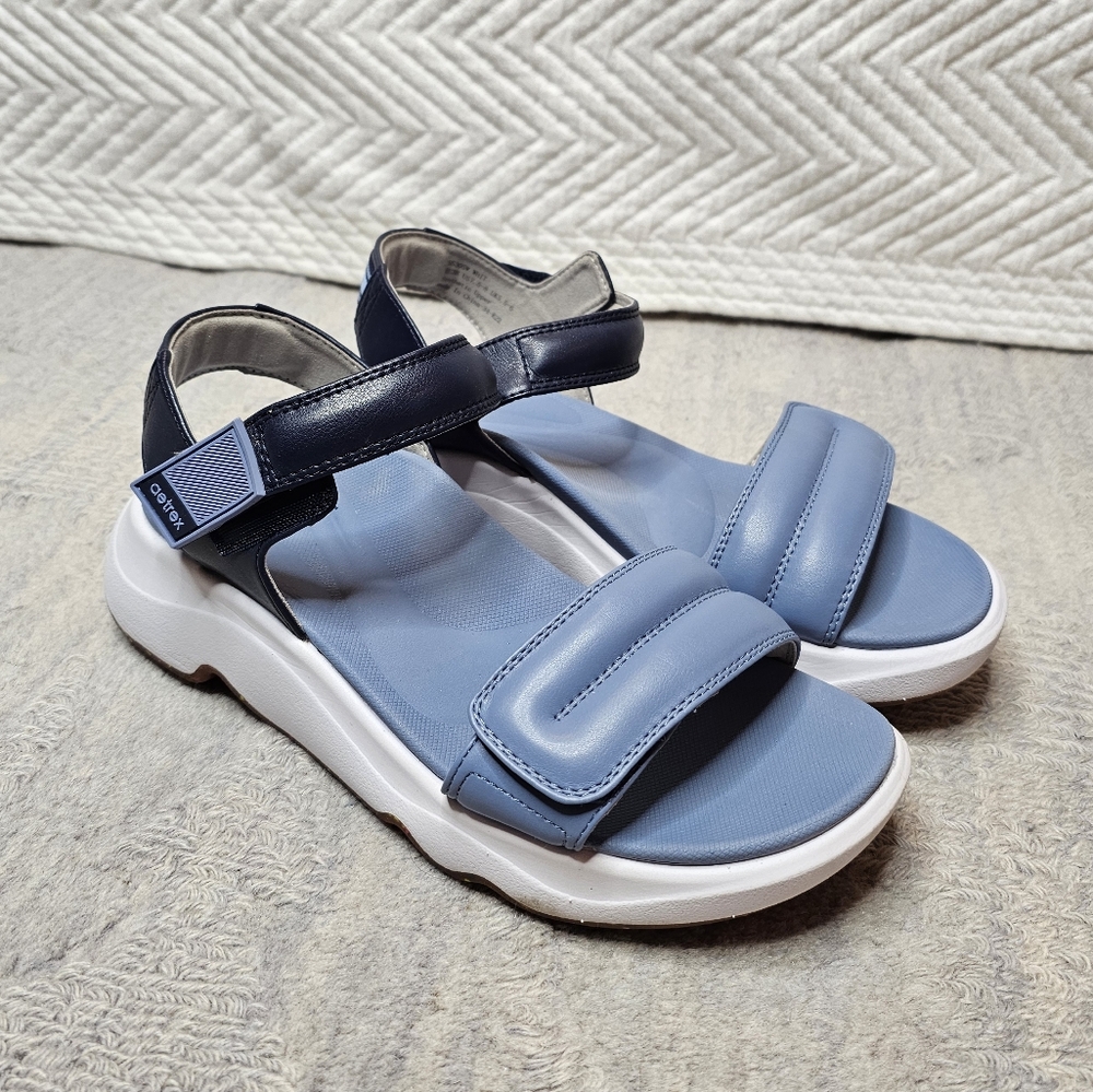 Aetrex Blue and Navy Sport Sandals - Picture 2 of 16